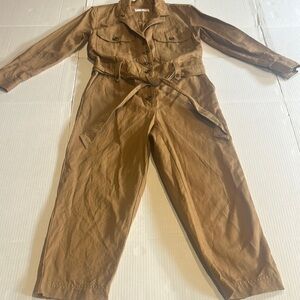 Banana Republic Stylish fatigue khaki Jumpsuit belt & pockets Y2K utility style